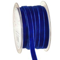 Artikel Dekoband Velvet Samtband Blau 10mm 20m