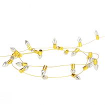 Artikel Dekoband Lichterkette Gold Silber 12mm x 5m für Innenbereich