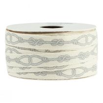 Artikel Dekoband maritim Baumwollband Creme Taue 15mm 20m