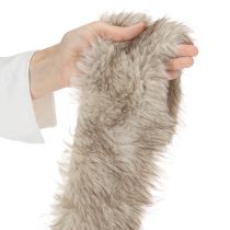 Artikel Fellband künstlich Dekorationsband beige-braun 10x140cm 3 Stück