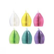 Artikel Deko Hühner Wabenpapier 11×6,5×12cm Pastellfarben Ostern 6er-Set