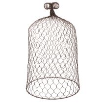 Artikel Dekoglocke aus Metall, Rankhilfe, Drahtglocke, Braun, Edelrost, H50/41cm Ø30/25cm, 2er-Set