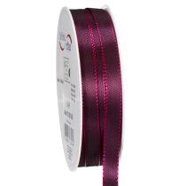 Artikel Dekoband glänzend Taftband 10mm 50m Berry für Geschenkdekoration