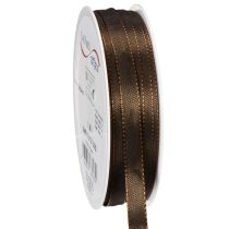 Artikel Dekoband Taft 10 mm x 50 m Schokoladenbraun für Geschenkverpackungen und Bastelprojekte