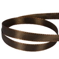 Artikel Dekoband Taft 10 mm x 50 m Schokoladenbraun für Geschenkverpackungen und Bastelprojekte