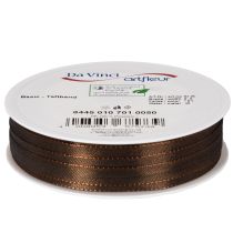 Artikel Dekoband Taft 10 mm x 50 m Schokoladenbraun für Geschenkverpackungen und Bastelprojekte