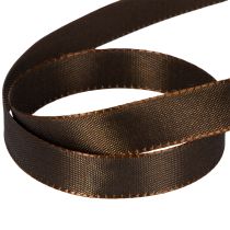 Artikel Taftband Braun 15 mm x 10 m für Dekoration und Verpackung