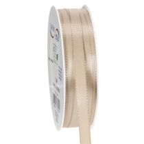 Artikel Geschenkband Stoff Beige 10 mm x 50 m für Dekoration und Verpackung