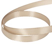 Artikel Geschenkband Stoff Beige 10 mm x 50 m für Dekoration und Verpackung
