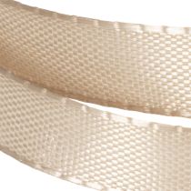 Artikel Geschenkband Stoff Beige 10 mm x 50 m für Dekoration und Verpackung