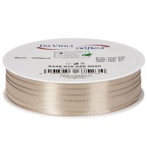 Artikel Geschenkband Stoff Beige 10 mm x 50 m für Dekoration und Verpackung