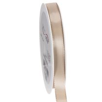 Artikel Dekoband Satinband Beige 15mm 50m für Geschenk- und Tischdekoration