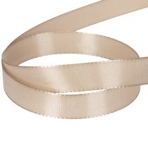 Artikel Dekoband Satinband Beige 15mm 50m für Geschenk- und Tischdekoration