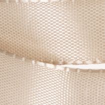 Artikel Dekoband Satinband Beige 15mm 50m für Geschenk- und Tischdekoration
