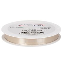 Artikel Dekoband Satinband Beige 15mm 50m für Geschenk- und Tischdekoration