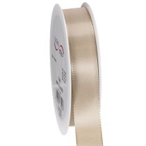 Artikel Dekoband Satin Beige 25mm x 50m für Dekoration und Geschenkverpackung