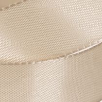 Artikel Dekoband Satin Beige 25mm x 50m für Dekoration und Geschenkverpackung