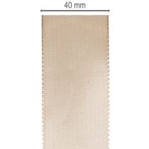 Artikel Dekoband Taft 40mm Beige 50m für vielseitige Dekoration und Geschenkgestaltung