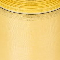 Artikel Dekorband Gelb mit Goldrand 100mm x 25m aus Acetat und Polyester für Floristik und Dekoration