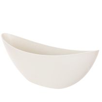 Artikel Dekoschale Kunststoff Beige 55,5 x 14 cm H 17,5 cm für Tischdekoration