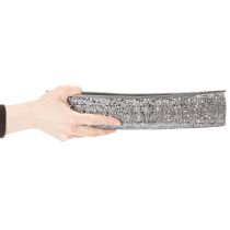 Artikel Dekoschalen Oval Metall Grau Weiss L36cm/33,5cm 2er-Set