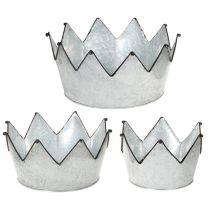 Artikel Dekoschale Set Metall Krone aus Zink Ø26,5/22,5/19cm für Dekoration Innen