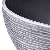 Artikel Dekoschale Rund Pflanzschale Grau Schwarz Ø40cm H19,5cm