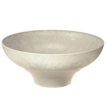 Artikel Dekoschale mit Fuß Plastikschale rund Creme Ø19cm H8cm