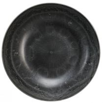 Artikel Dekoschale rund Pflanzschalen Grau Ø37cm H10,5cm 3 St