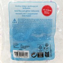 Artikel Dekoschnee aus Kunststoff Weiss mit irisierenden Flocken 2,5L Packung