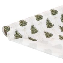 Artikel Dekostoff Weihnachten Meterware 35x120cm 2 Rollen mit Tannenbäumen und Schleifen