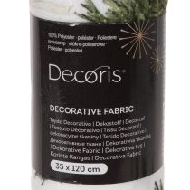 Artikel Dekostoff Weihnachten Meterware 35x120cm 2 Rollen mit Tannenbäumen und Schleifen