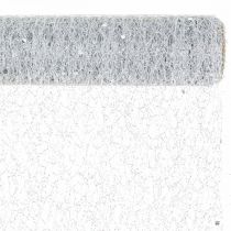 Artikel Tischband Dekostoff Grau Silber x 2 sortiert 35x200cm