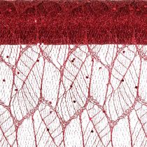 Artikel Dekostoff Weihnachten Polyester Netz Rot Sortiert 35x200cm 2er-Set