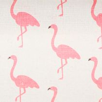 Artikel Dekostoff Flamingo Weiß-Pink 30cm x 3m