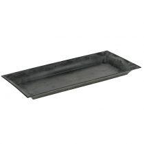 Artikel Dekotablett marmoriert Anthrazit 36x17cm 6St