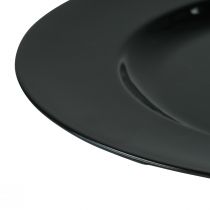 Artikel Dekoteller Kunststoff Schwarz Glänzend Ø28cm H2cm