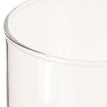 Artikel Dekovase, Blumenvase, Vase aus Glas Farblos Ø9cm H20cm