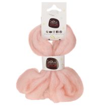 Artikel Dekowolle Rosa 2m aus 100% Schafswolle für Floristik und Bastelarbeiten
