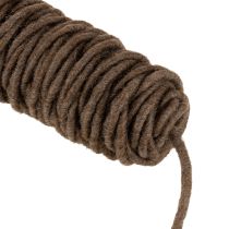 Artikel Wollkordel Braun 55 m x 0,5 cm – Dekoschnur für Floristik und Basteln