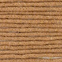 Artikel Wollkordel mit Draht 5m x 5mm Braun mit Goldfäden für Deko und Basteln