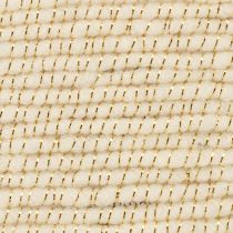 Artikel Weisse Wollkordel mit Goldfaden und Draht 5 m x 5 mm für Dekoration und Basteln