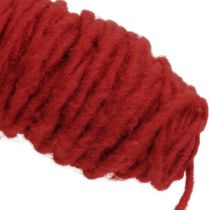 Artikel Jutekordel Dunkelrot 55 m – 80% Schafwolle, 20% Jute – Für Bastelarbeiten und Dekoration