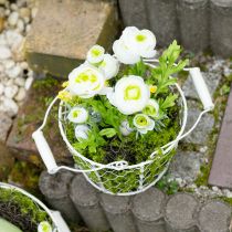 Artikel Drahtkorb Weiss 30cm – Set aus 2 Körben für Dekoration und Garten
