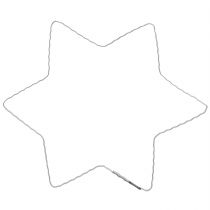 Artikel Drahtstern Sternform aus Metall 20 cm für Weihnachtsdekoration, 10 Stück