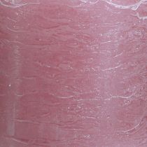 Artikel Altrosa Stumpenkerzen 70×80mm 4er-Set aus durchgefärbtem Wachs für Tisch- und Adventsdekoration