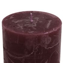Artikel Durchgefärbte Kerzen Burgund 60x80mm 4St