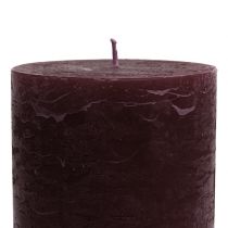 Artikel Durchgefärbte Kerzen Burgund 85x120mm 2St