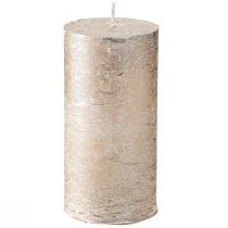 Artikel Durchgefärbte Kerzen Platin 50x100mm 4 St