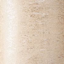 Artikel Durchgefärbte Premium Stumpenkerzen Platin 85x120mm, Lange Brenndauer, 2er-Set